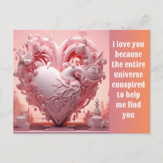 Love you  holiday postcard