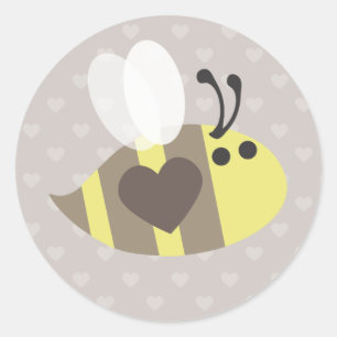 Love you honey! classic round sticker