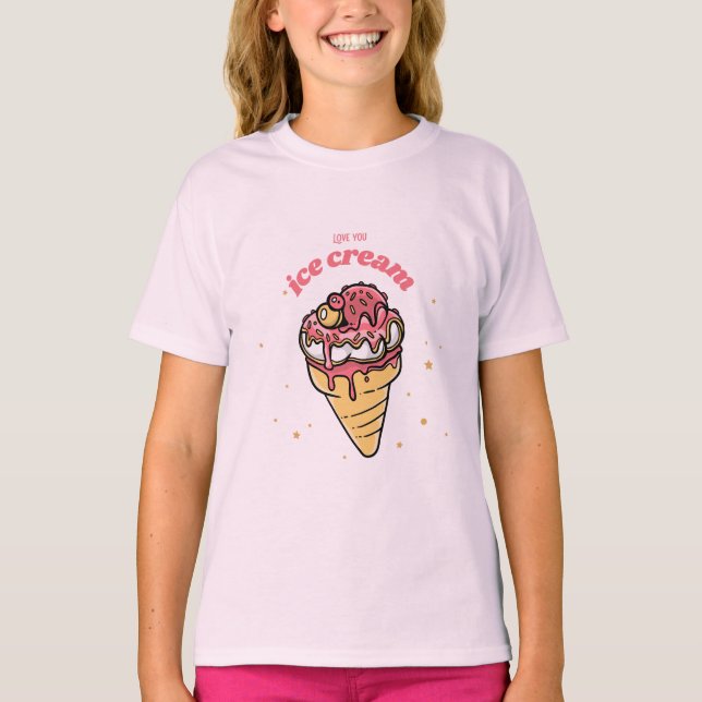 Love You Ice Cream T-Shirt (Front)