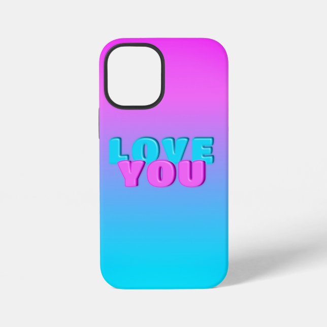 love you iPhone case (Back)