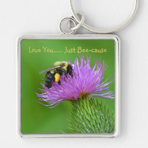 Love You Just Bee-cause Key Ring