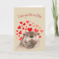 Love You like no Otter Fun Cute Otter Animal