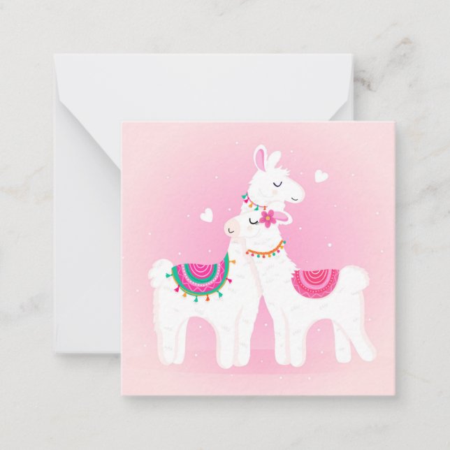 Love You Llama Card (Front)