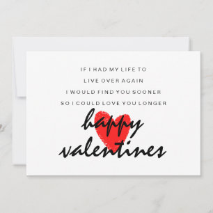Love You Longer Poem Valentines Day Card