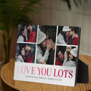 Love You Lots 5 Photo Plaque