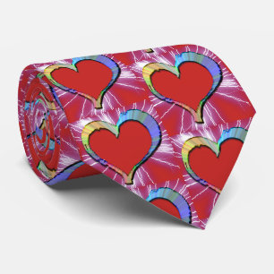 Love You Lots Electric Valentines Day Hearts Tie