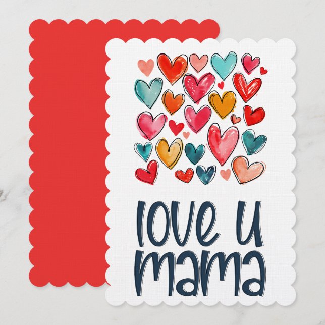 Love You Mama: Mother's Day Ballad of Love Invitation (Front/Back)