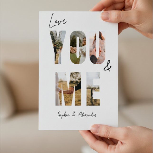 Love You & Me Photo Valentine’s Day Card (Creator Uploaded)