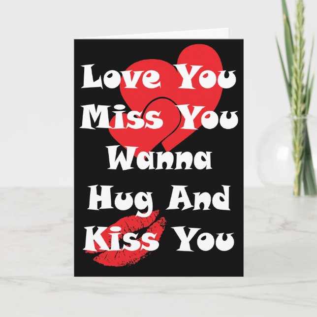 Love You Miss You Card (Front)