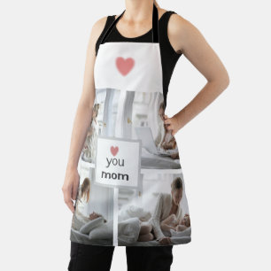 Love You Mom – Custom Photo Apron for Mother’s Day