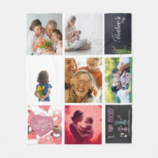 Love you Mom Fleece Blanket