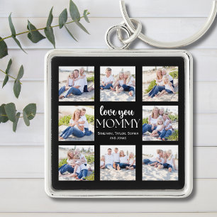 Love you Mommy Collage Photos childrens Key Ring