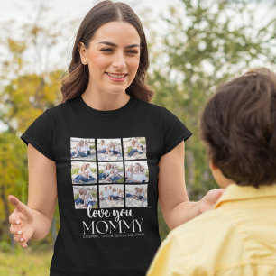 Love you Mommy Collage Photos childrens T-Shirt