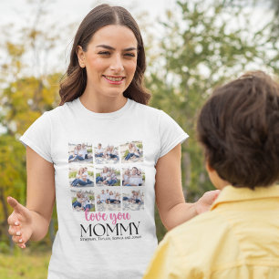 Love you Mommy Collage Photos childrens T-Shirt