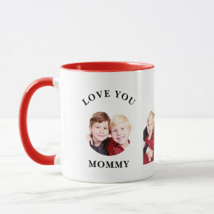 Love You Mommy Personalized Custom Family Photo Mug