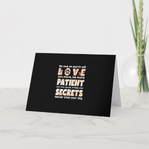 Love You More Animal Rescue Pet Lover Design  Card