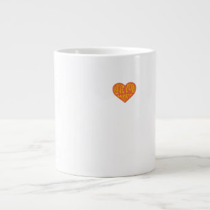 Love You More Clean Layout Style  Large Coffee Mug