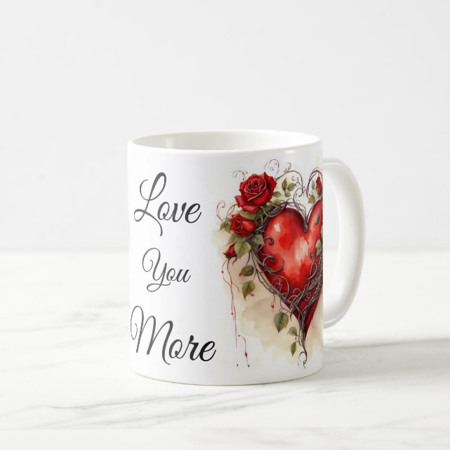 Love You More Coffee Mug (Front Right)