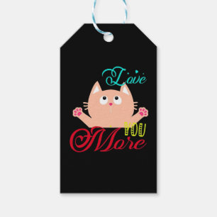 Love You More Elegant Style  Gift Tags