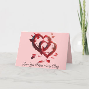 Love You More Every Day Holiday Card