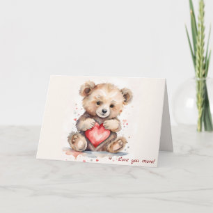 Love you more! Greeting card