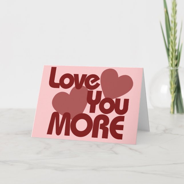 Love you MORE Holiday Card (Front)
