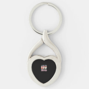 Love You More Minimal Design Key Ring