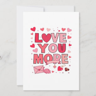 Love You More Polished Love Design Holiday Card