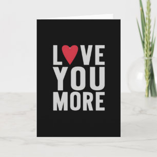 Love You More Polished Style  Card