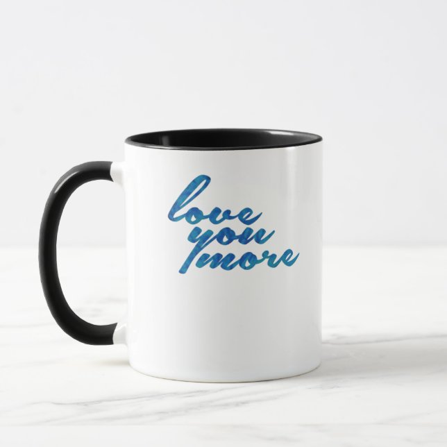 Love You More Refined Aesthetic  Mug (Left)