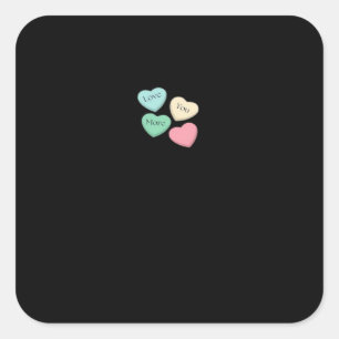 Love You More Signature Design  Square Sticker