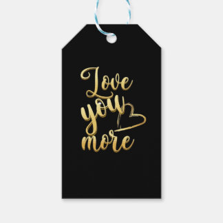 Love You More Soft Modern Style  Gift Tags