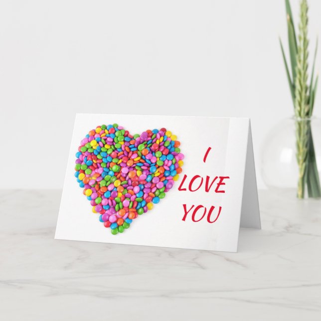 LOVE YOU ***MORE THAN CANDY*** BIRTHDAY CARD (Front)