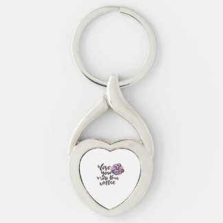 Love You More Than Coffee Cute Romantic Style  Key Ring
