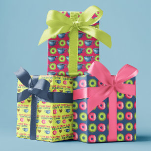 Love You More Than Donuts Wrapping Paper Sheets