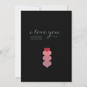 Love You More Than Heartfelt Style  Holiday Card