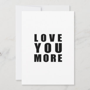 Love You More Uplifting Minimal Design  Holiday Card
