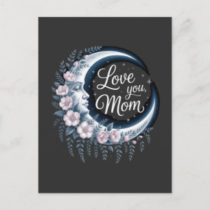 Love You, Mother Announcement Postcard