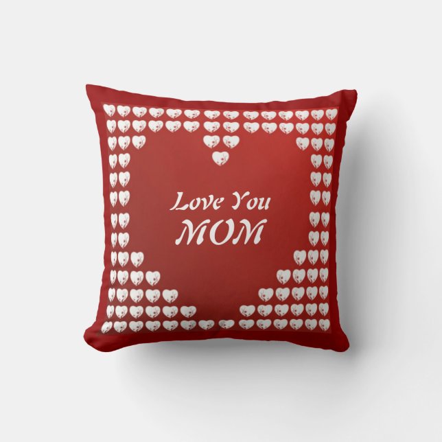 Love You Mum American Mojo Pillow (Front)