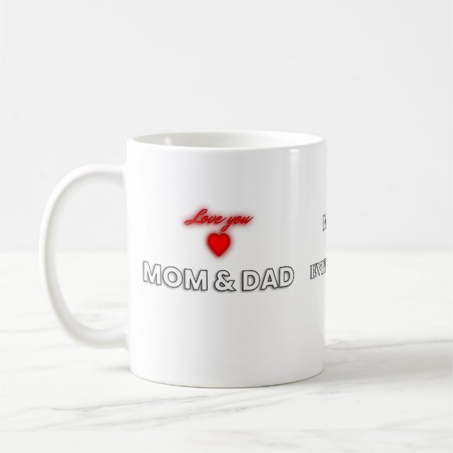 Love You Mum and Dad Mug | Family Appreciation (Left)