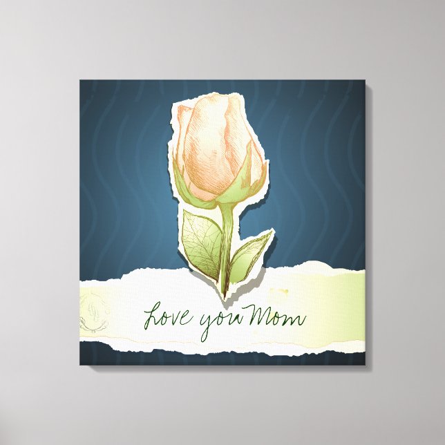 Love you Mum, canvas Print (Front)