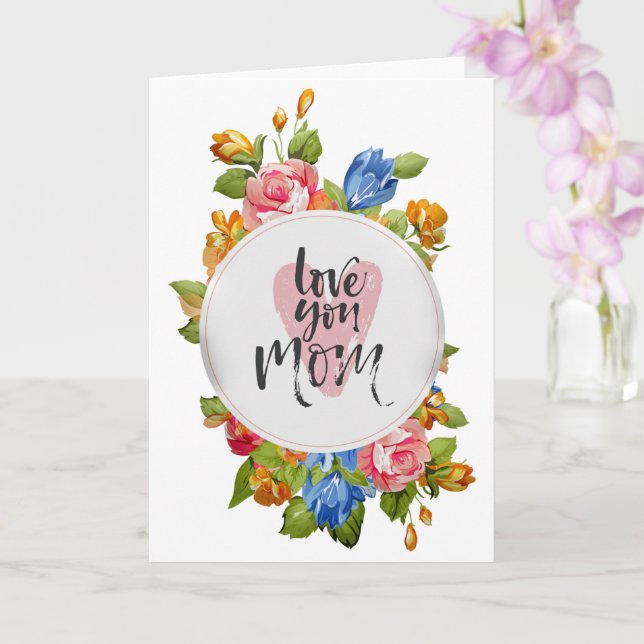 Love You Mum Card (Orchid)