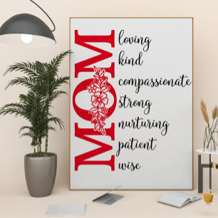 Love you Mum...character traits Poster