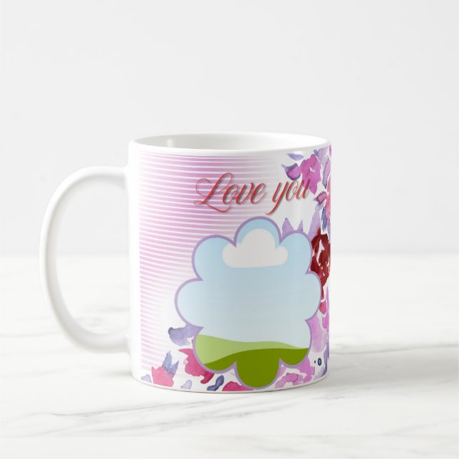 Love you mum  coffee mug (Left)