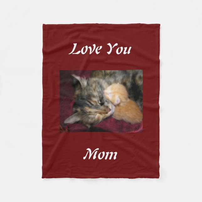 Love You Mum Fleece Blanket (Front)