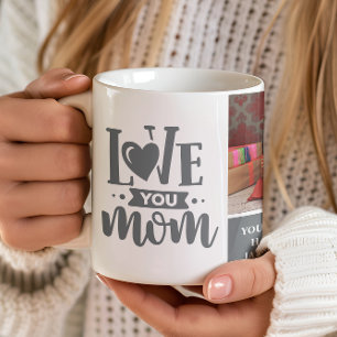 Love You Mum Grey Mother's Day Gift Coffee Mug