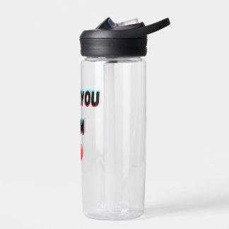 Love You Mum – Heartfelt Handwritten Typography Water Bottle