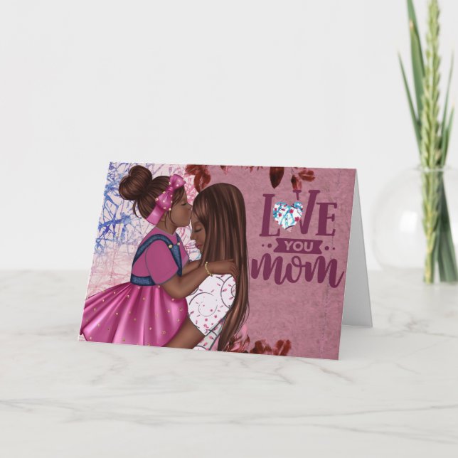 Love You Mum Mother and Child Mother's Day Card (Front)