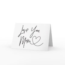 Love You Mum Mother's Day Card