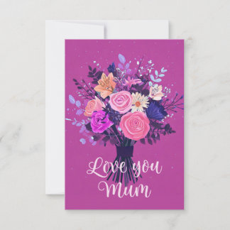 Love You Mum Mother's Day Card